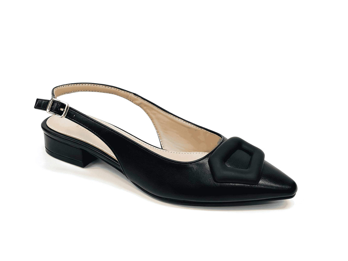 Women Pointed Toe Slingback Flat Pumps RHX250626-2