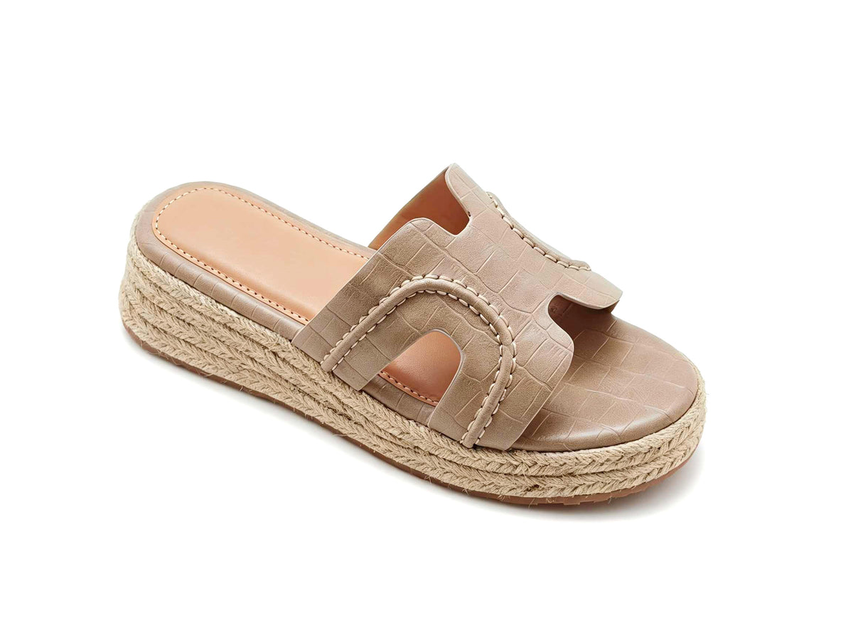 Women's Summer Platform Wedge Slides RHX25925-2