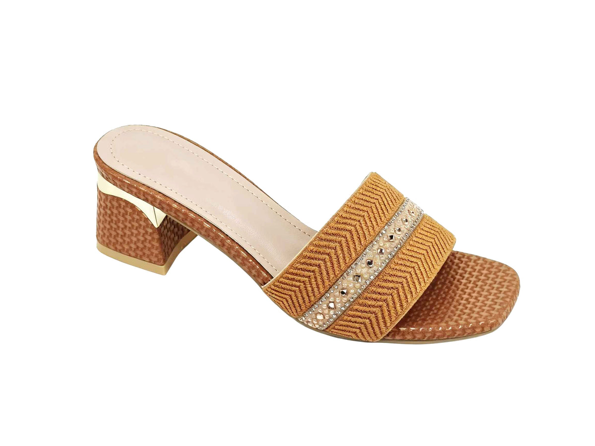 Block Heel Slippers RHX408-1