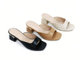 Block Heel Slippers RHX408-21
