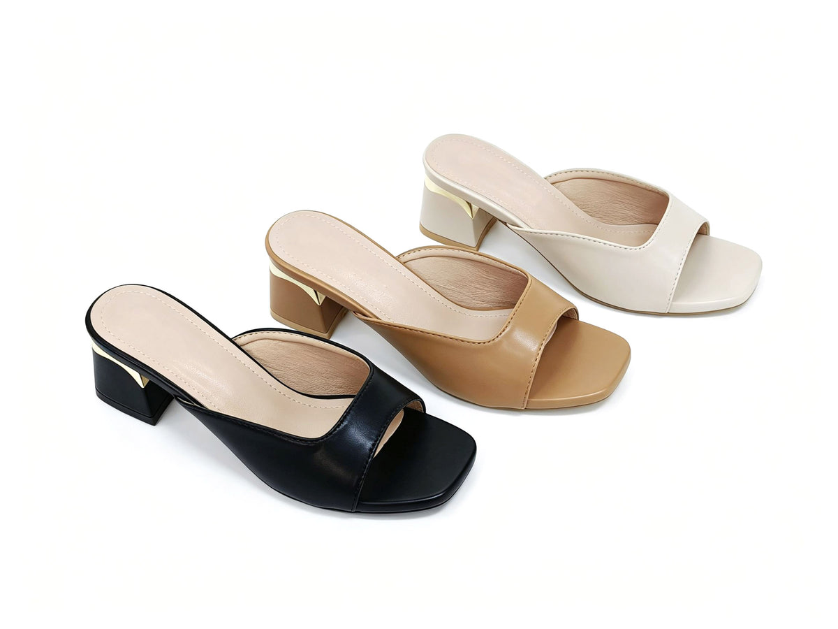 Block Heel Slippers RHX408-21