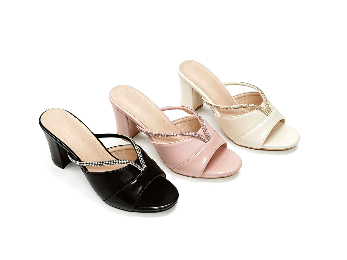 Block Heel Slippers RHX409-5