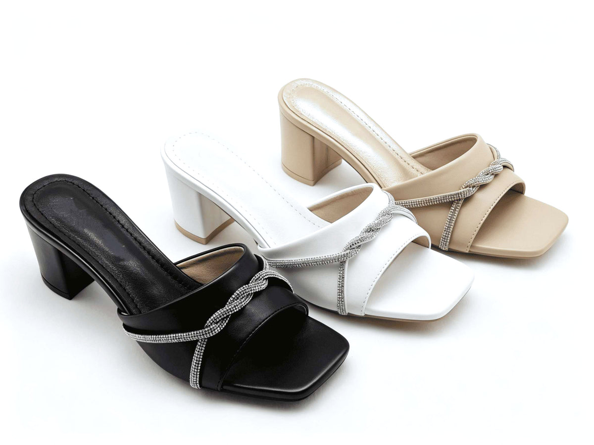Block Heel Slippers RHX407-3